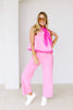 Sunny Muse Pink Sleeveless Top