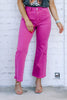 Take it Away Magenta Wide Leg Jean