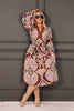 Montana Brown Abstract Print Maxi Dress