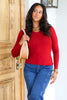 Bethany Cabernet Long Sleeve Sweater