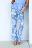 Adele Blue Floral Indigo Flare Jean