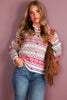 Mary Claire Off White Long Sleeve Sweater Cardigan