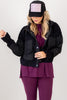 DOORBUSTER Macy Black Cozy Bomber Long Sleeve Jacket