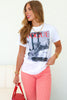 Fashion Vogue White Short Sleeve Tee