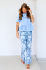 Casual Grace Light Blue Short Sleeve Top