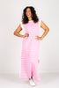 Julia Pink Stripe Sleeveless Maxi Dress