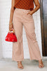 Isabella Brown Striped Wide Leg Pant