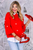 So This is Love Red Long Sleeve Sweater