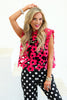 Lovely Lace Pink Short Sleeve Top