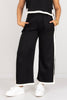 Stay in the Know Black Wide Leg Pant