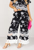 More Than Ever Black Crochet Embroidered Pant