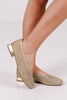 Sam Edelman Kasey Knit Amber Gold Ballet Flats