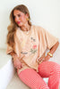 Lucky Horseshoe Taupe Short Sleeve Tee
