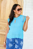 Told You So Turquoise Crochet Sleeveless Top