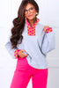 Jamie Heather Grey Long Sleeve Pullover