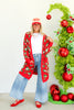 Calling It Red and Green Leopard long Sleeve Cardigan