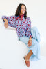 Sloane Burgundy Long Sleeve Blouse