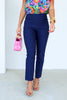 Tribal Flatten It Jet Blue Ankle Pant