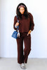 Maisey Chocolate Wide Leg Pant Set