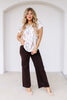 Serena Ivory Short Sleeve Blouse