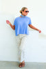Lydia Cornflower Short Sleeve Tee