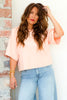 Sanctuary Belle Washed Salmon Short Sleeve Tee