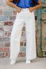 Lennon White Denim Wide Leg Jean