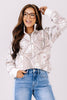 Savannah Pink Camo Half Zip Long Sleeve Sweatshirt