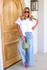 Spanx Poplin Classic White Oversized Short Sleeve Top
