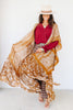 Free Flow Paisley Brown Sleeveless Kimono