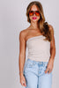 Perfect Piece Sand Beige Tube Top