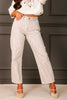 Z SUPPLY The Off Duty Zebra Sandstone Bowed Ankle Pant
