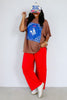 Western Vintage Brown Bandana Short Sleeve Tee