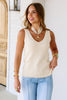 Tribal Canvas Sleeveless V-Neck Sleeveless Sweater