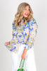 Foxcroft Meghan Paisley Multi Long Sleeve Blouse