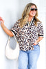 Abigail Animal Print Short Sleeve Top