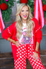 Stitched In Time Ruby Long Sleeve Cardigan