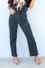 Just Black Vintage Polka Dot Straight Jean