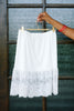 Catherine White Mini Slip Skirt