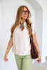 Sarah Ecru Short Sleeve Blouse