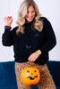 Mary Square Sarah Sequin Bats Black Long Sleeve Sweatshirt