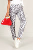 Insight Grey Cheetah Cropped Pant