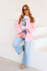 At The Office Long Sleeve Dark Pink Blazer
