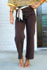 Want It More Brown Wide Leg Pant
