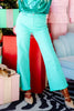 Take it Away Mint Wide Leg Jean