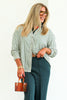 Hear Me Out Olive Striped Long Sleeve Top