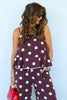 Juliet Brown Polka Dot Top