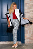 MITCHIE'S Trudy Black Knitted Fox Fur Poncho