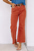 Take it Away Rust Wide Leg Jean