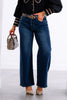 Just Black Dark Denim High Rise Wide Leg Jean